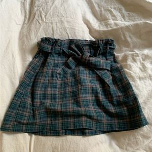 Plaid Womens Mini Skirt